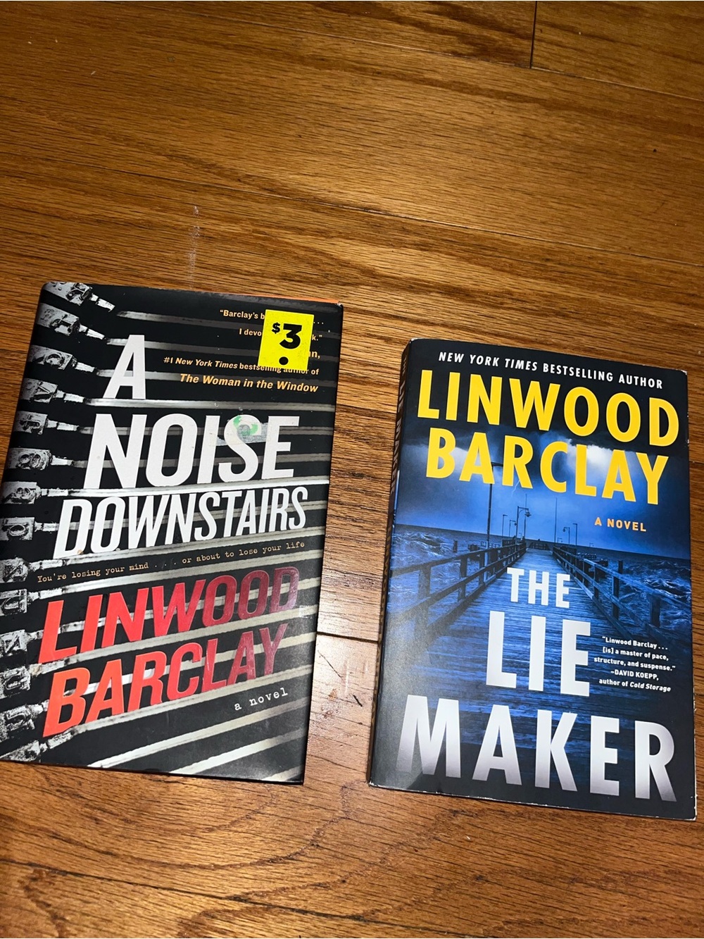 Linwood Barclay Book Bundle 2 Books 1 Hardcover and 1 Paperback as pic